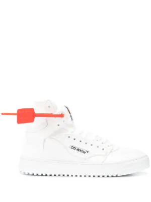off white court high top trainers