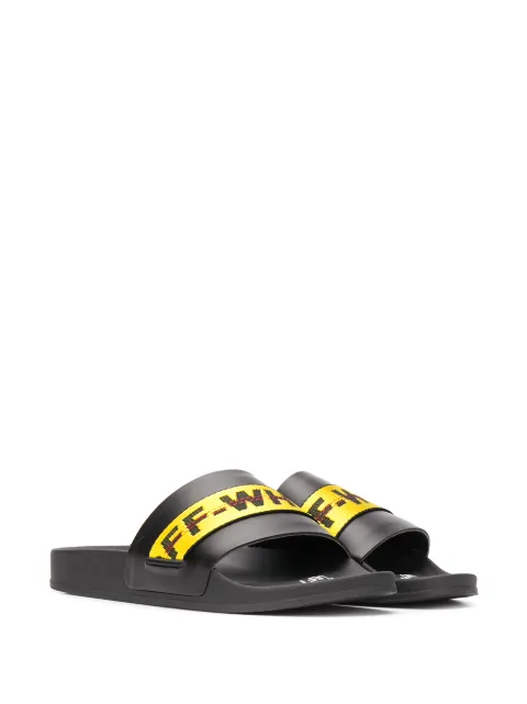 off white yellow slides