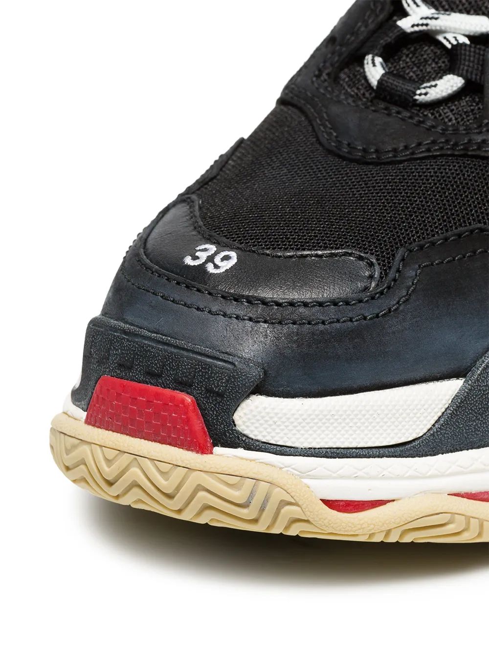 Shop Balenciaga Triple S Low-top Sneakers In Black