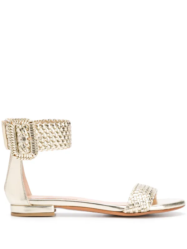 woven strap sandals