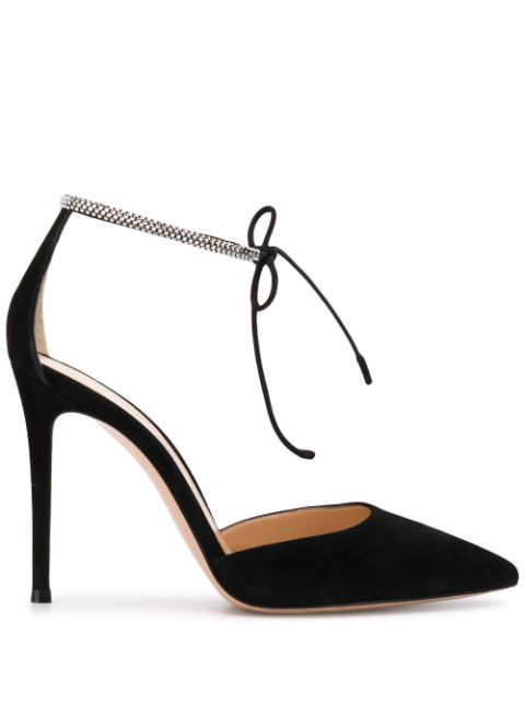 Gianvito Rossi Montecarlo D'Orsay 105mm suede pumps Women