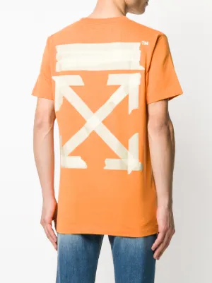 Off White Tape Arrows Logo Slim Fit T OFF WHITE Yellow Arrow Workers Slim Fit