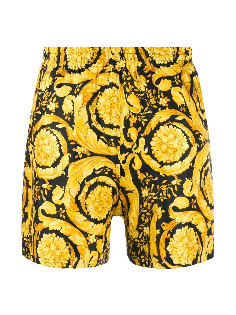 Versace Pyjamashorts met barokprint - Geel