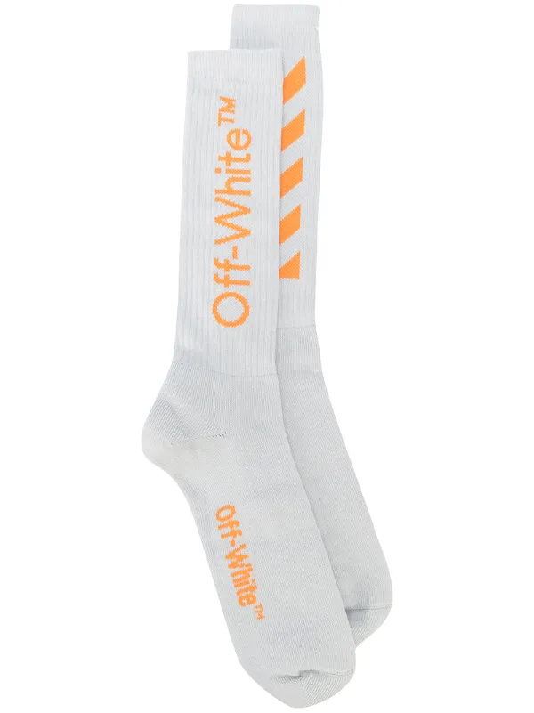 off white socks orange