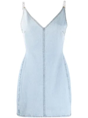 rhinestone denim dress