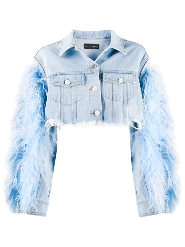 Feather Denim Jacket Clearance, 51% OFF 