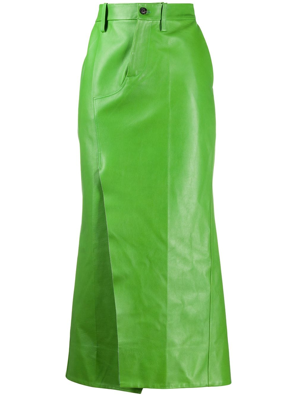 Marni Straight Midi Skirt In Green