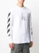 Off-White dripping arrows long-sleeved T-shirt