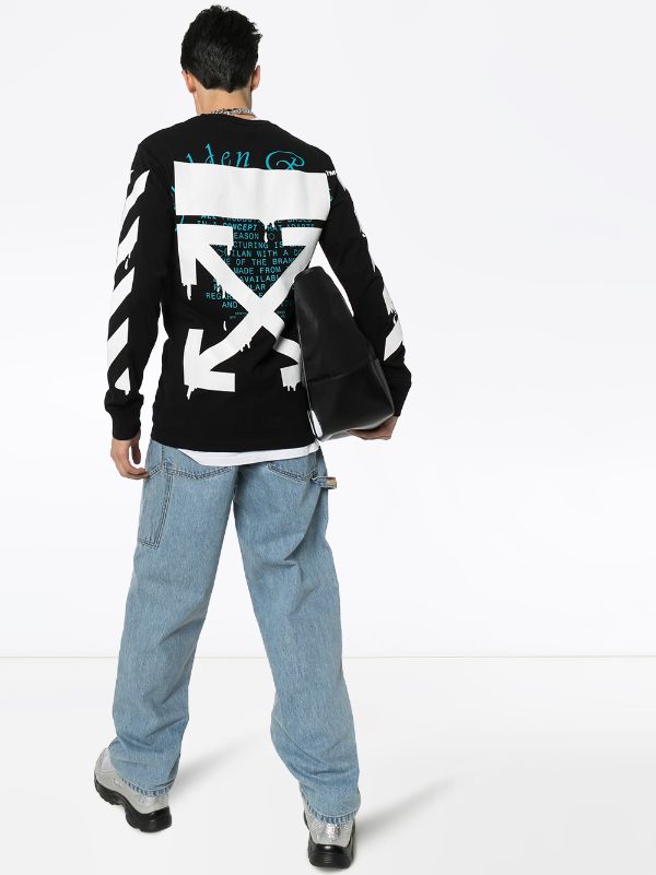 off white drip hoodie