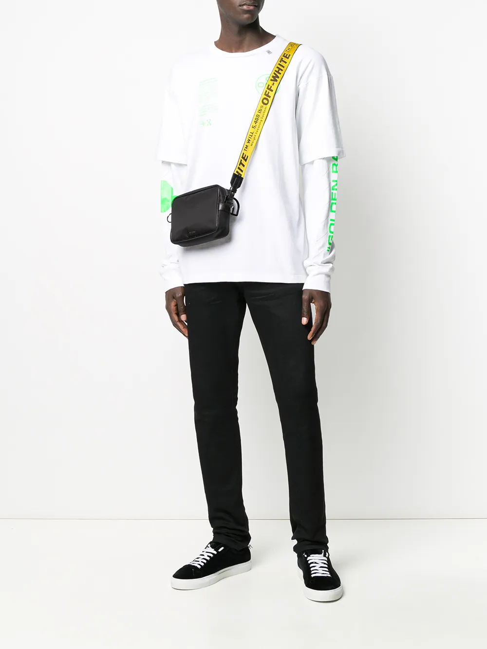 Off-White Arch Shapes Double Sleeve T-shirt - Farfetch