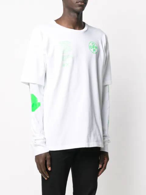 off white t shirt cross on back