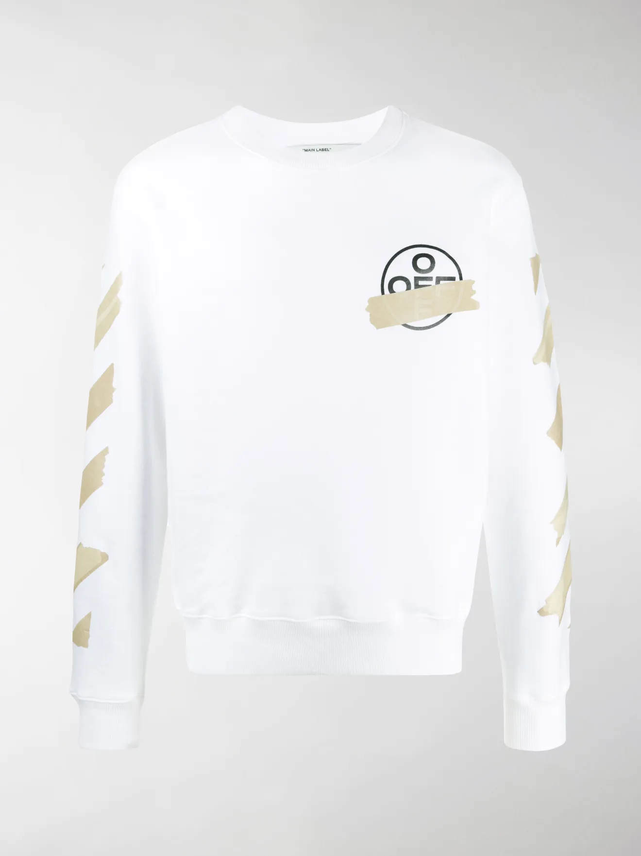 tape Arrows crew neck sweatshirt white 