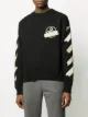 Off-White سويت شيرت بطبعة أسهم وشرائط لاصقة