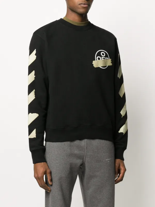 off white tape crewneck