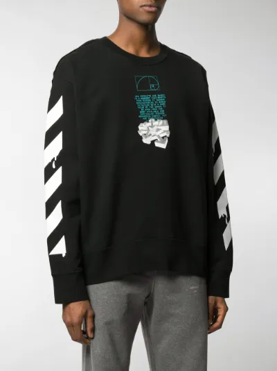 dripping Arrows crew neck sweatshirt 