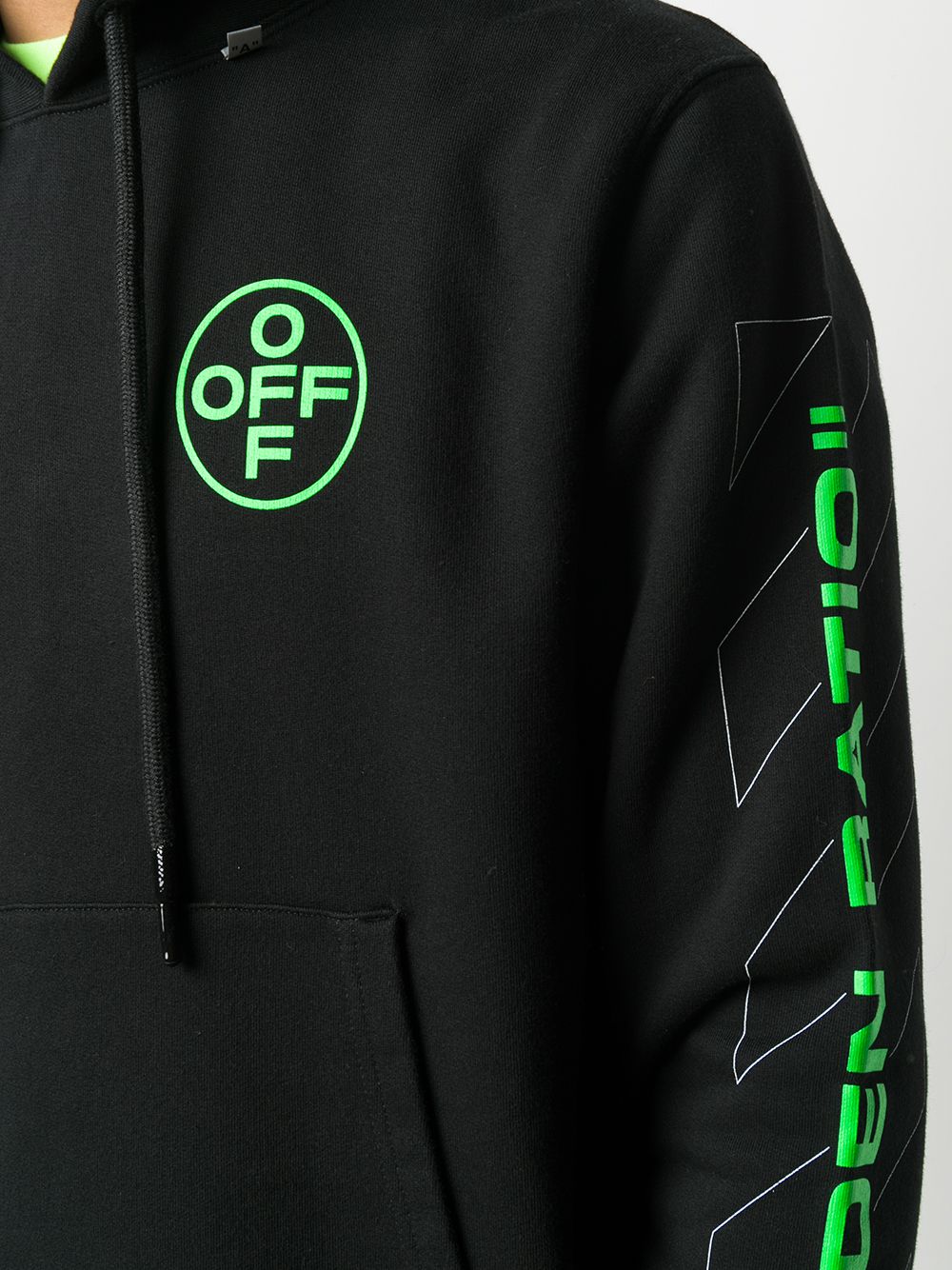 Off White Arch Shapes Print Hoodie Farfetch