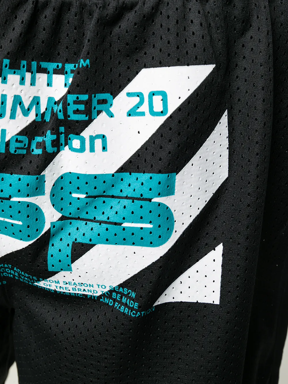 Off-White Shorts met logo Zwart