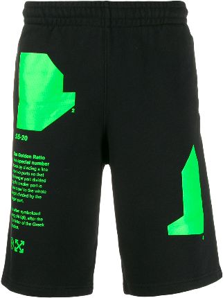 off white golden ratio shorts