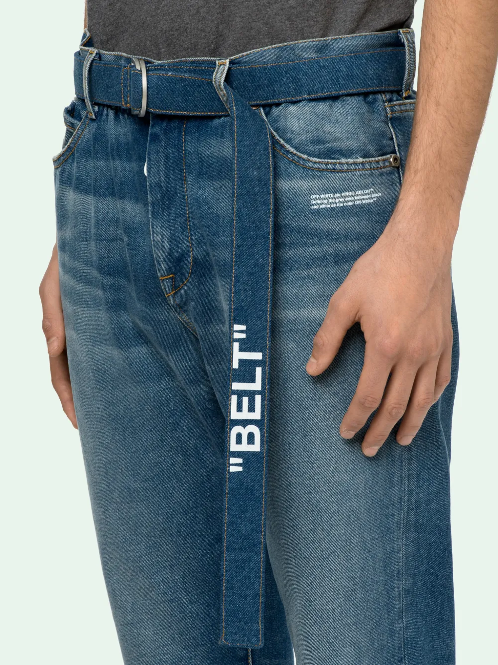 SLIM LOW CROTCH JEANS OffWhite™ Official Site