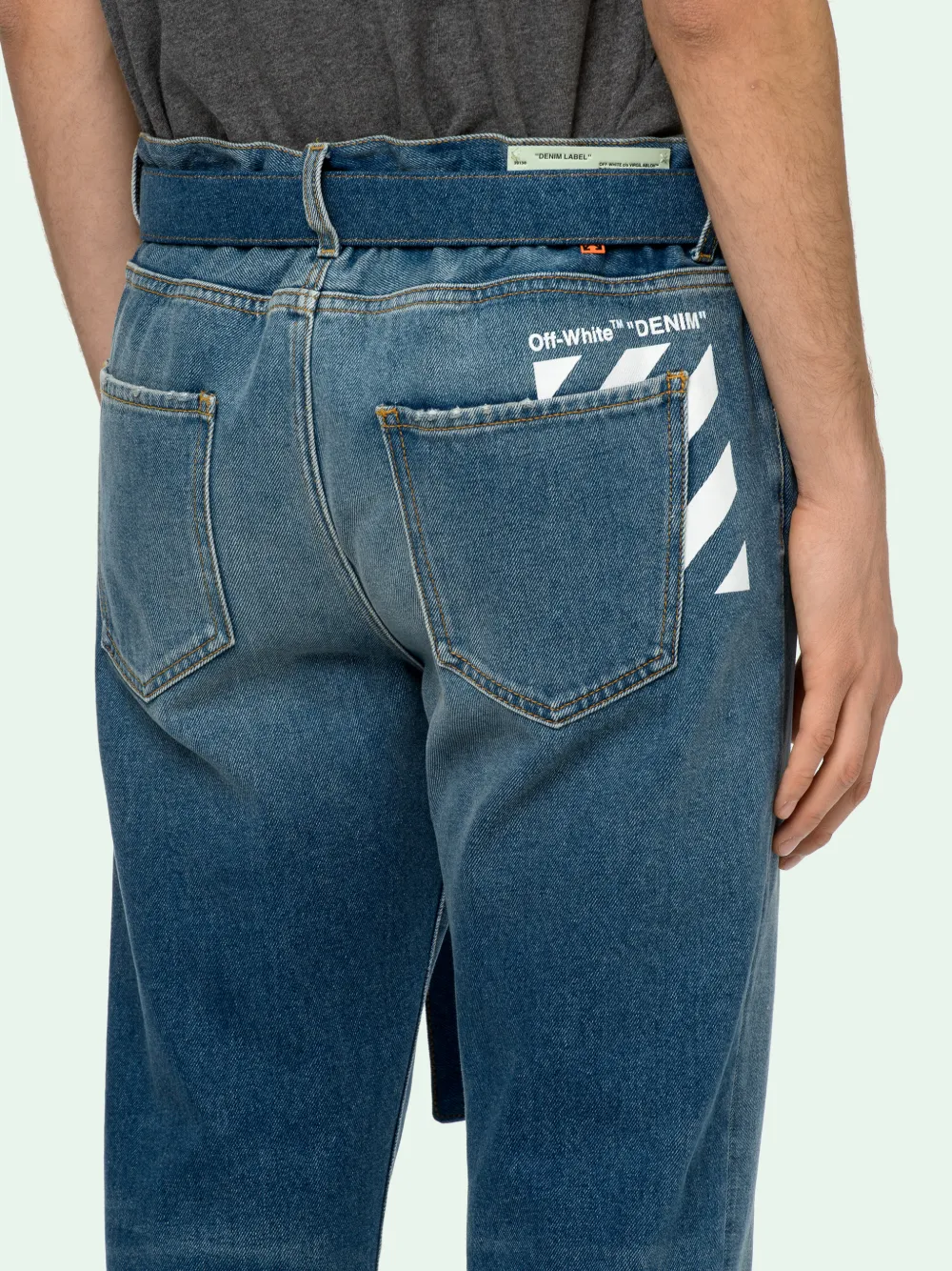 SLIM LOW CROTCH JEANS OffWhite™ Official Site