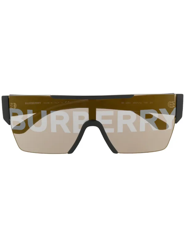 Burberry Eyewear Logo Lense Sunglasses - Farfetch