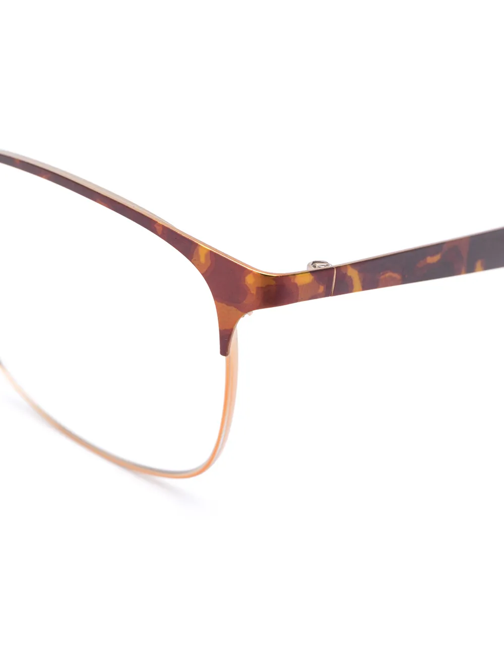  Ray-ban 6421 Half Rim Clubmaster Glasses - Brown 