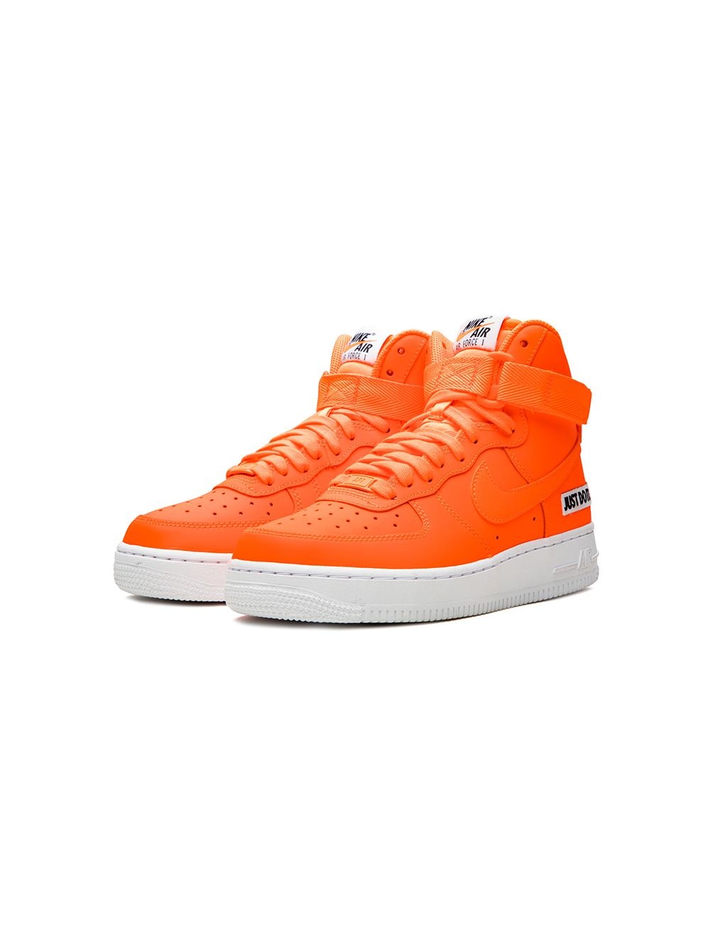orange nike high tops shoes