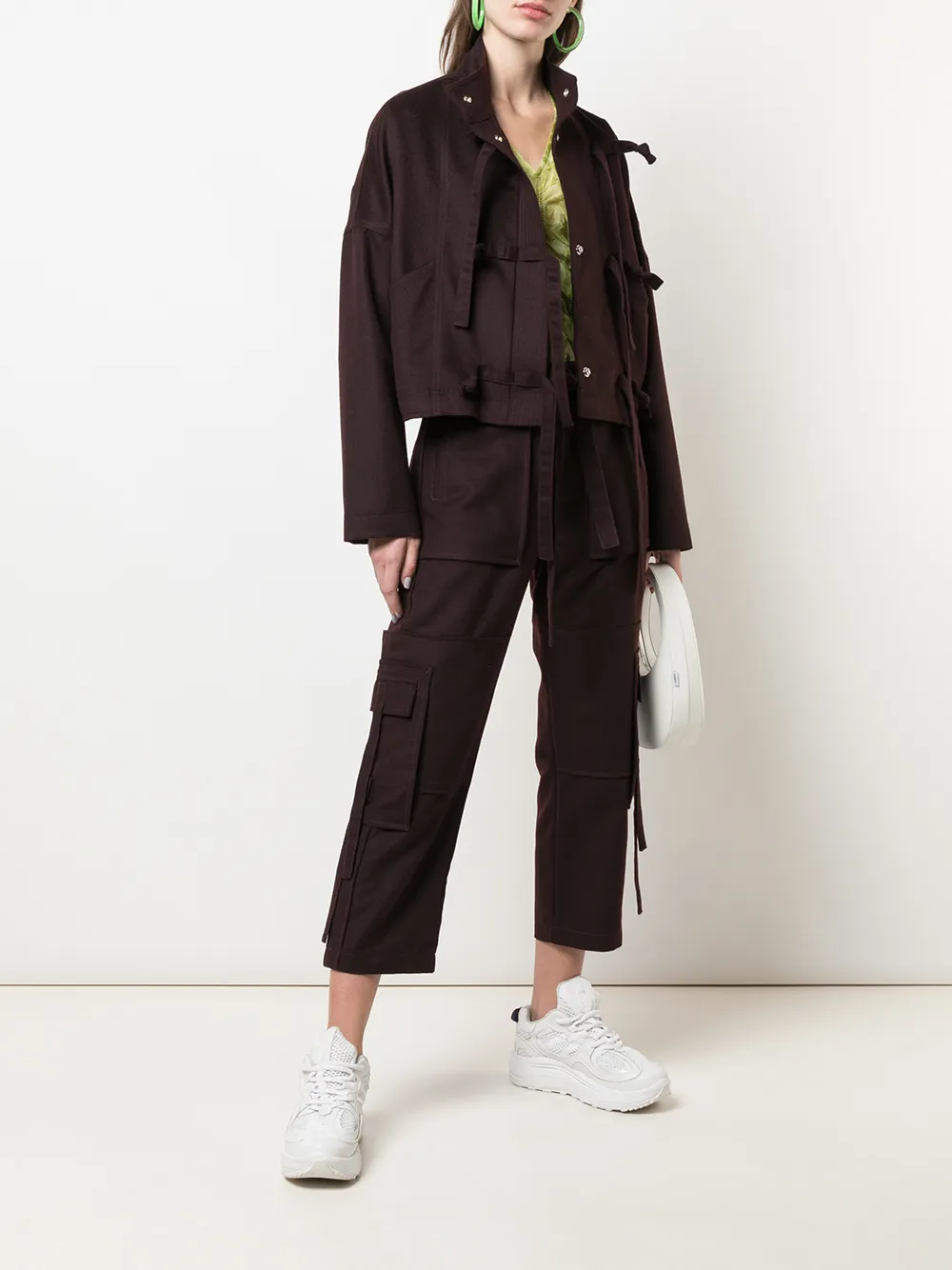 Opening Ceremony Broek met geknoopt detail - Rood