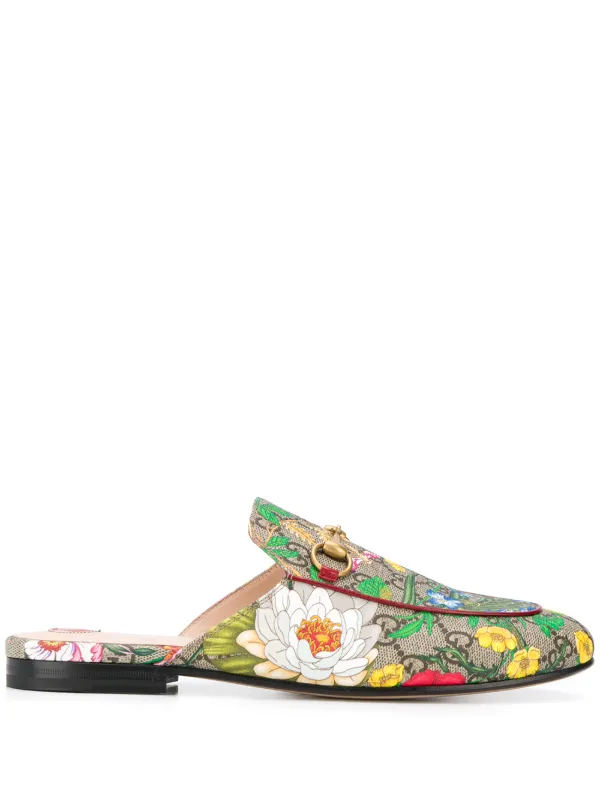 gucci flora slippers