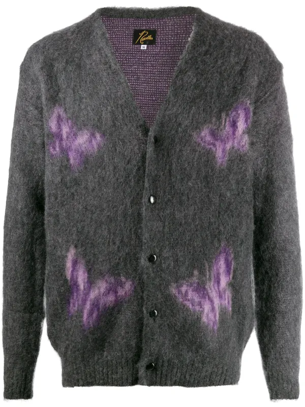needles butterfly cardigan