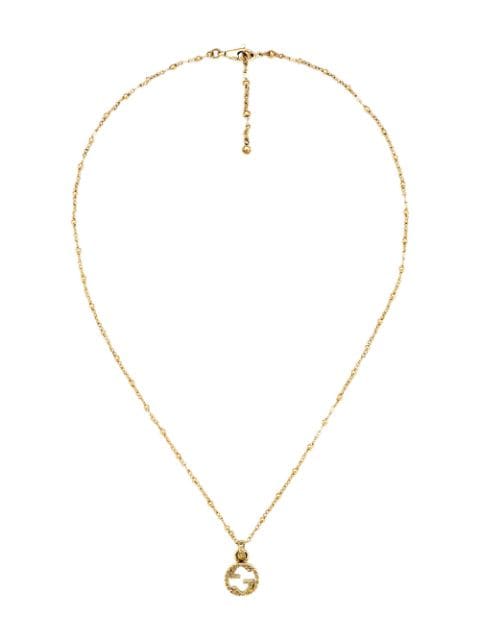 Gucci 18kt gold interlocking G necklace
