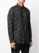 John Varvatos قميص بأكمام طويلة وطبعة زهور