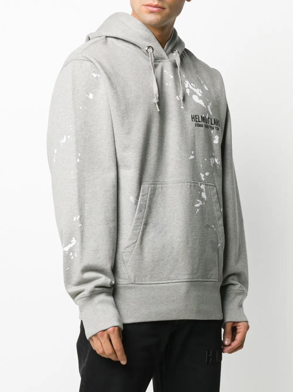 Helmut Lang Hoodie met logo Groen