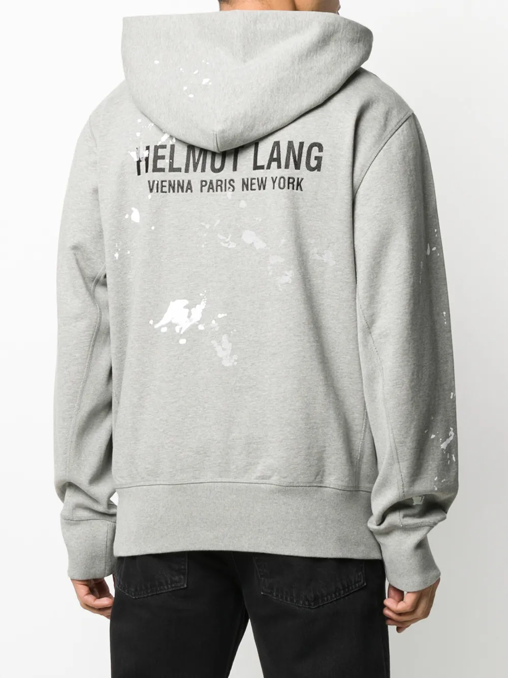 Helmut Lang Hoodie met logo Groen