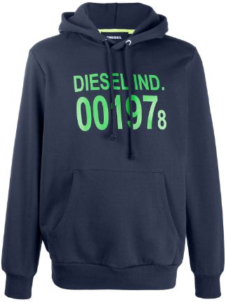 diesel hoodie blue