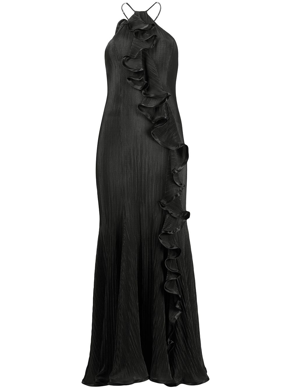 Galvan Pirouette Maxi Dress In Black