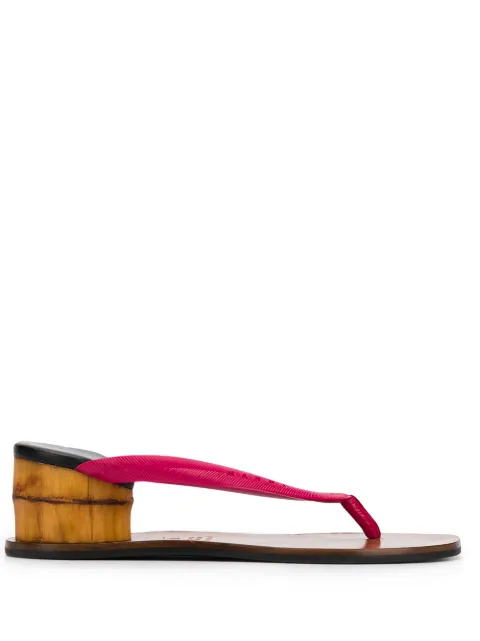 Shop pink Marni 60mm thong sandals with Afterpay - Farfetch Australia