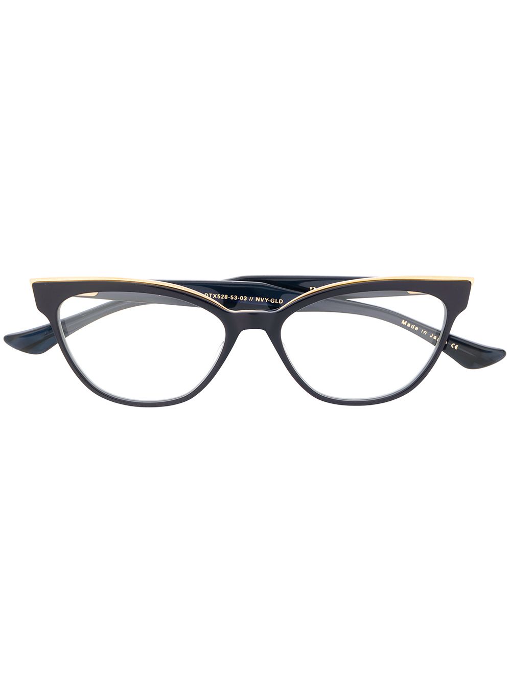 Shop Dita Eyewear Ficta Cat-eye Glasses In Blue