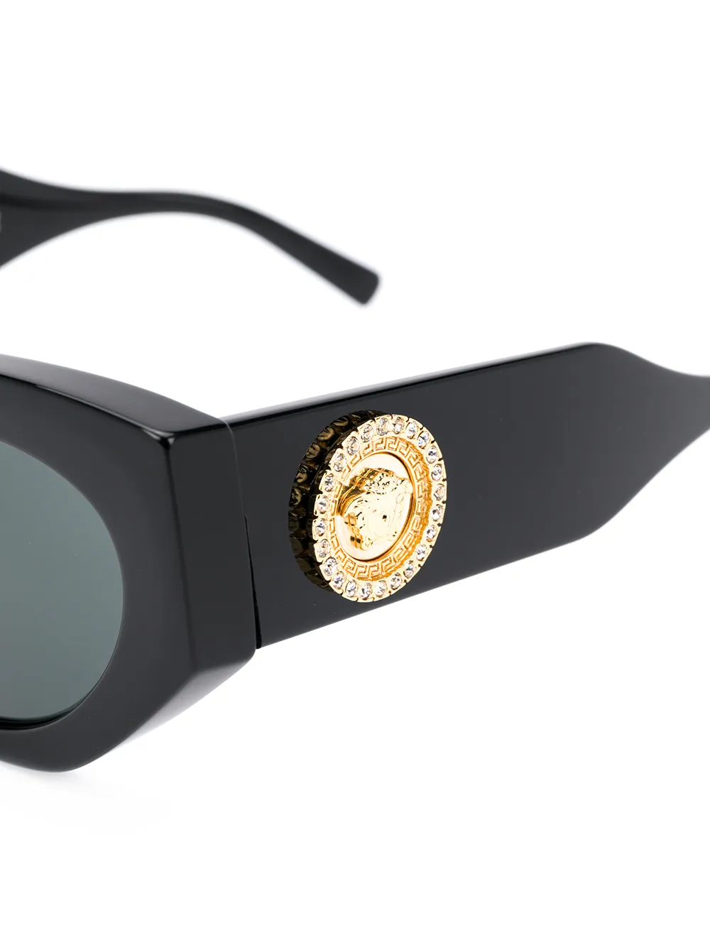 фото Versace Eyewear очки в крупной 'кошачий глаз'