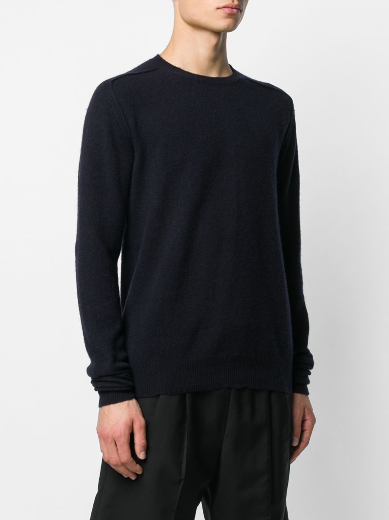 Shop Bottega Veneta Piped Shoulders Jumper In Blue