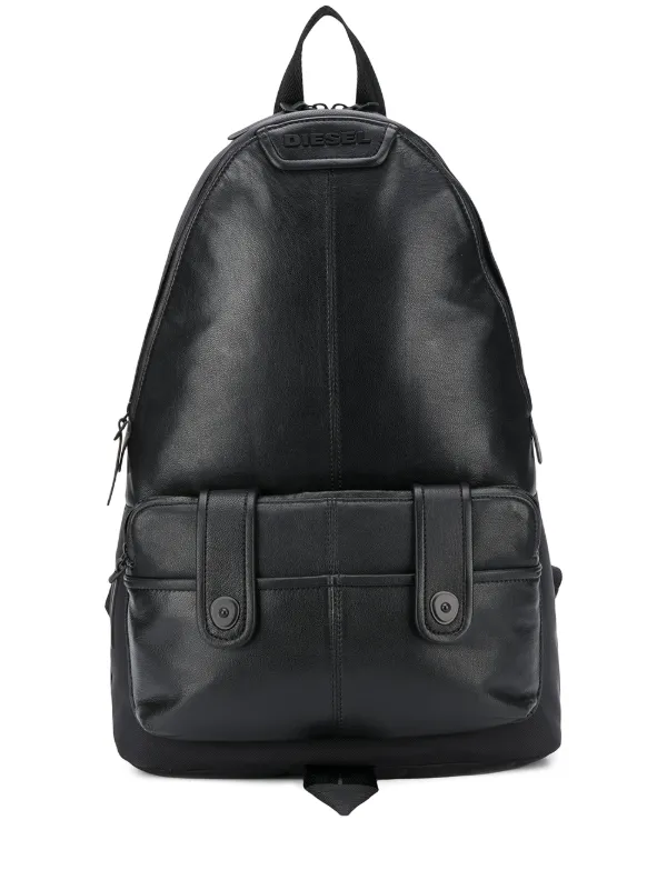 diesel black backpack