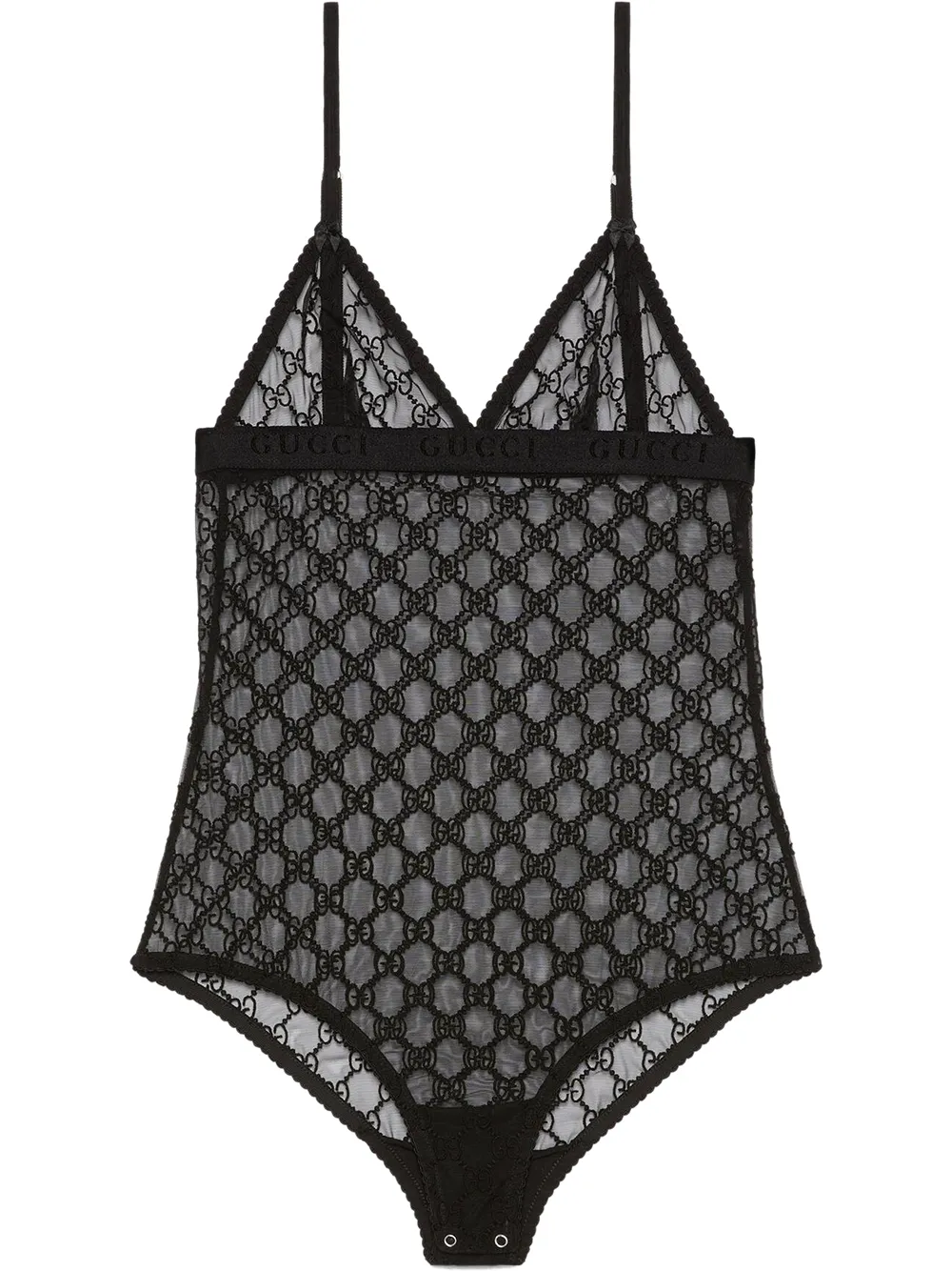 GG tulle bodysuit Gucci