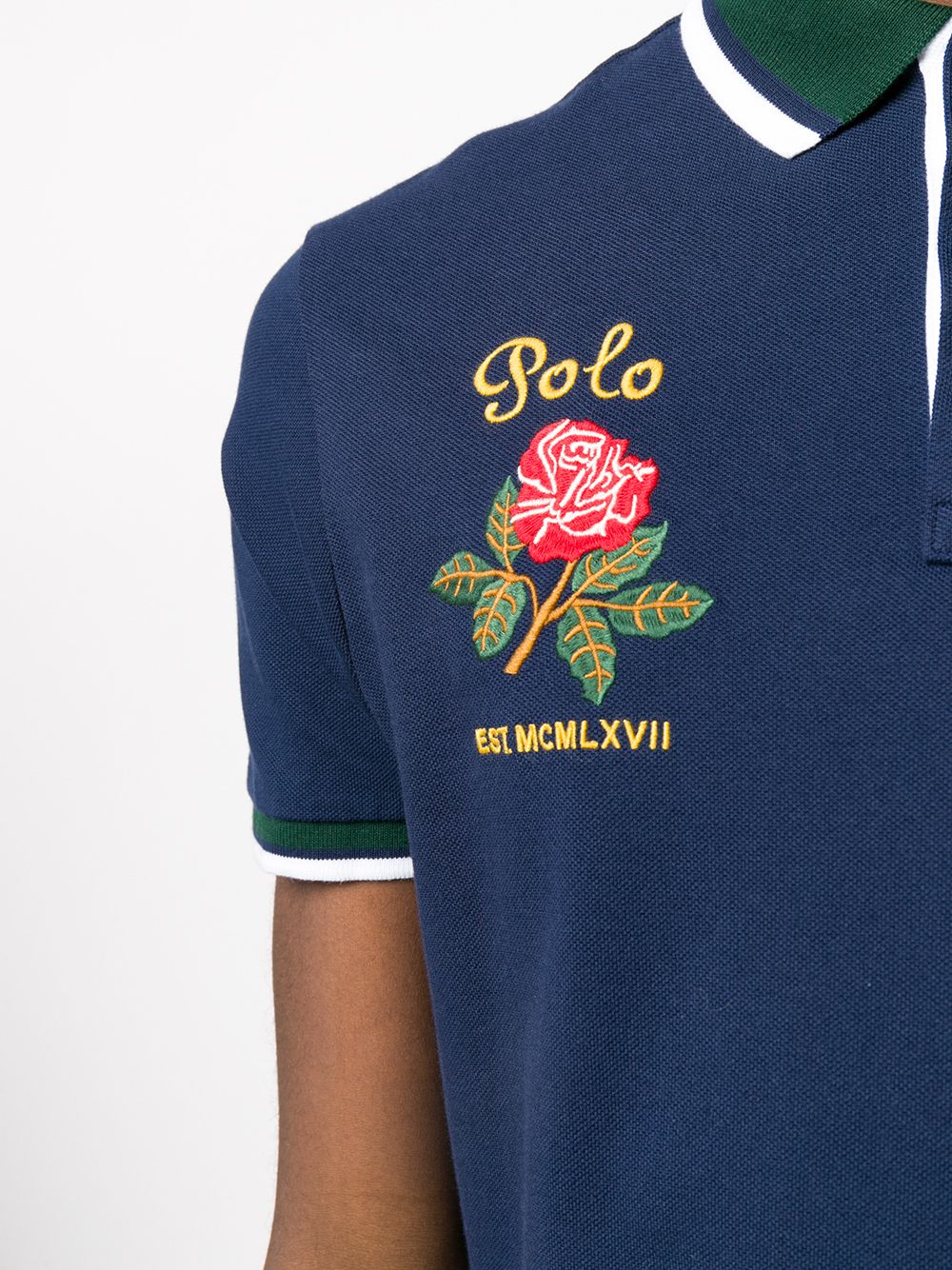 фото Polo ralph lauren рубашка-поло с вышитым логотипом