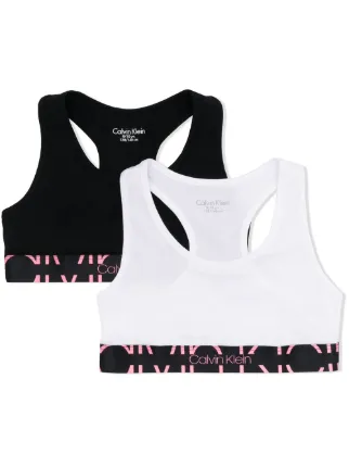 calvin klein grey sports bra set