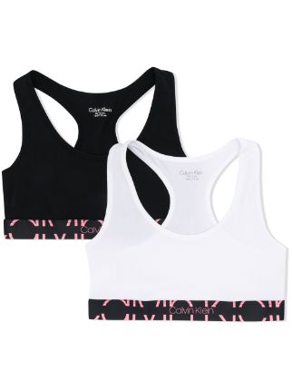 calvin klein grey sports bra set