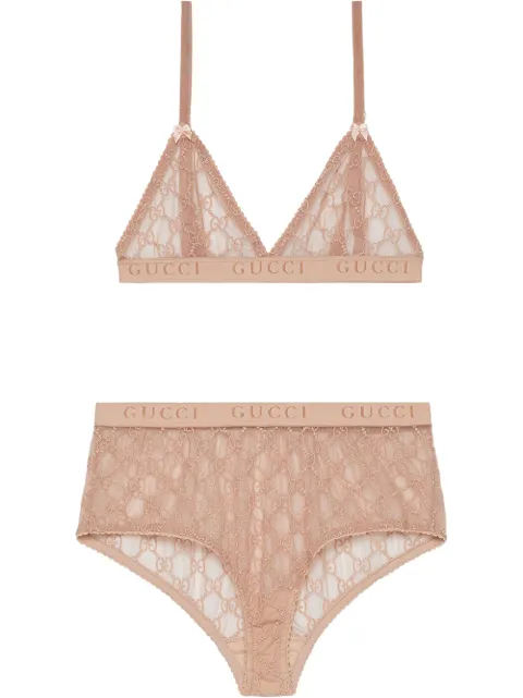 Gucci GG tulle lingerie set