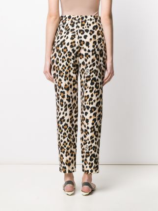 leopard print cropped capri pants展示图