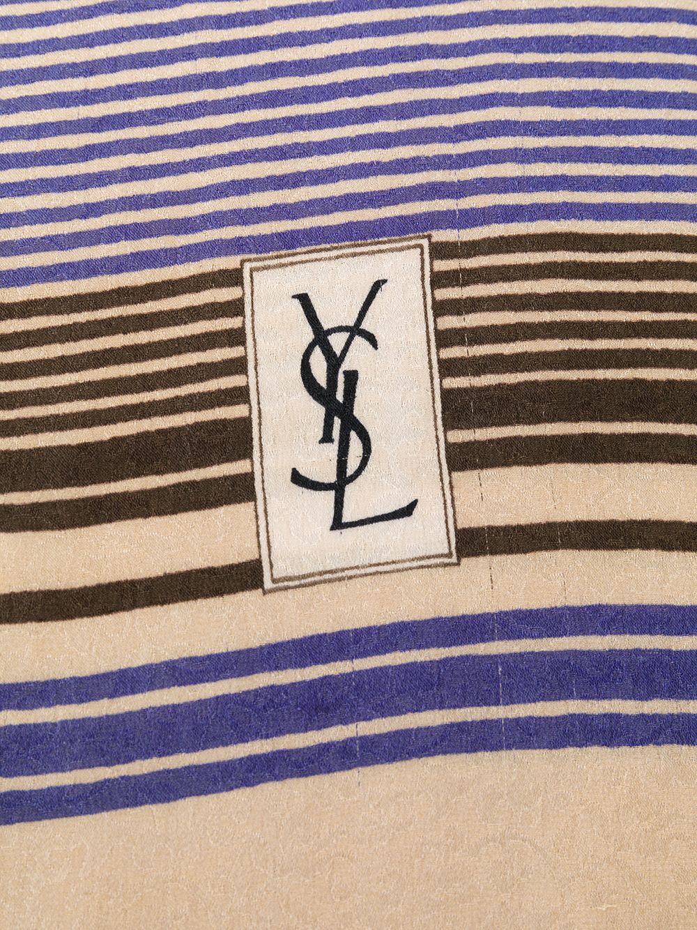 фото Yves saint laurent pre-owned полосатый шарф 1990-х годов