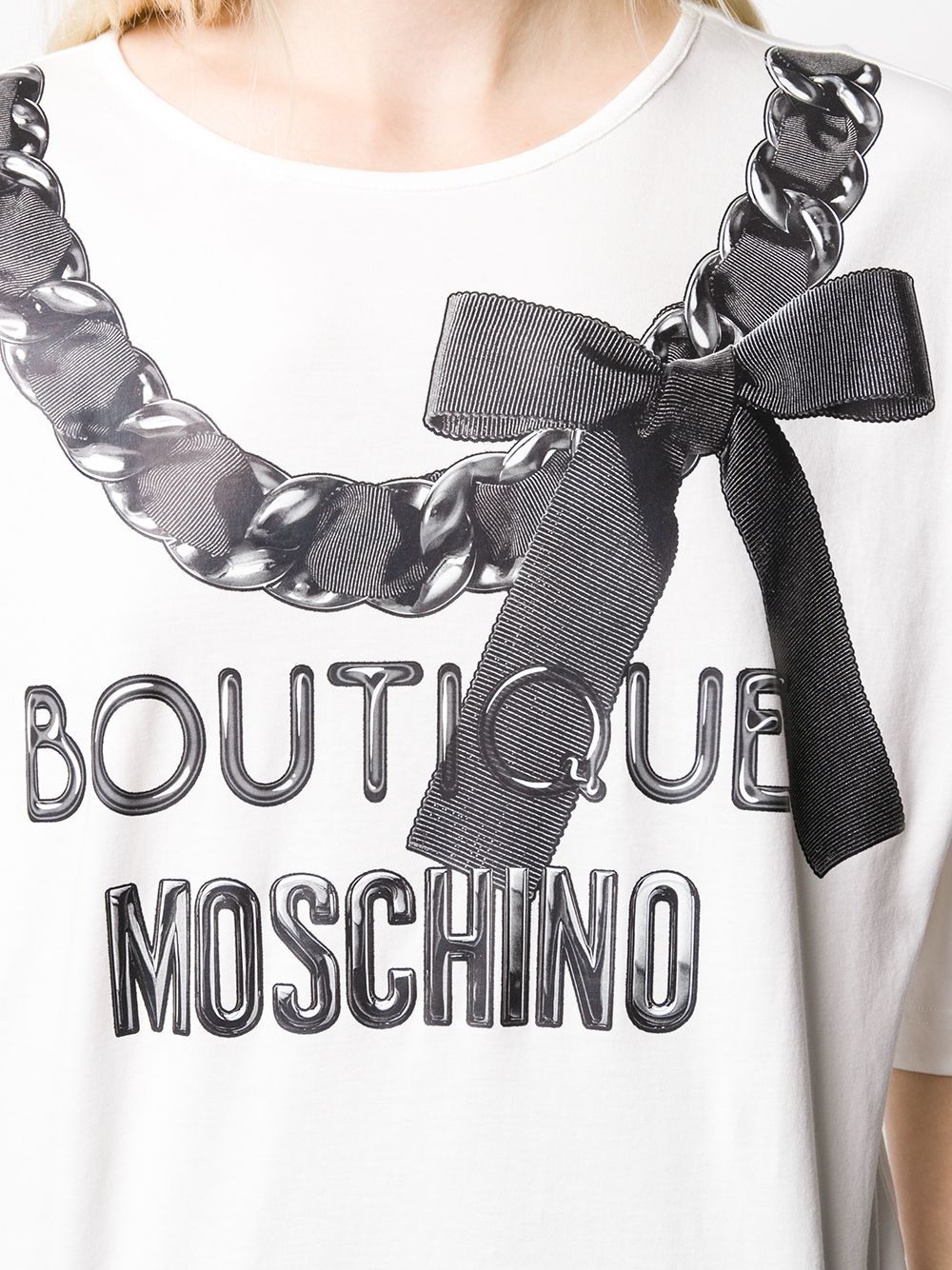 фото Boutique Moschino футболка с принтом 3D