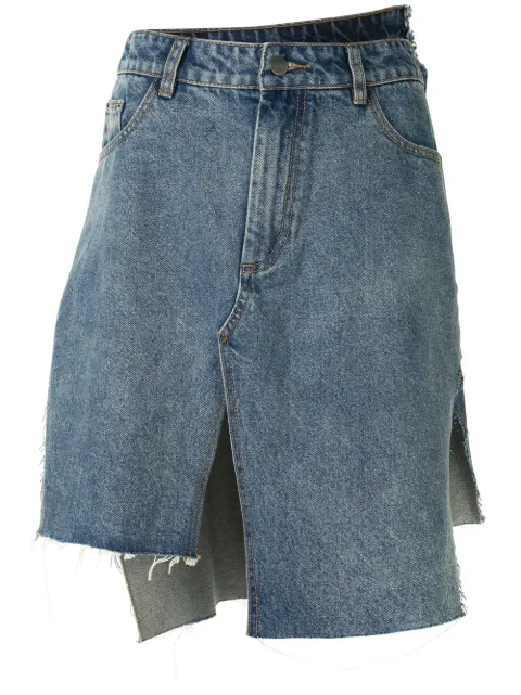 Haculla asymmetric denim skirt